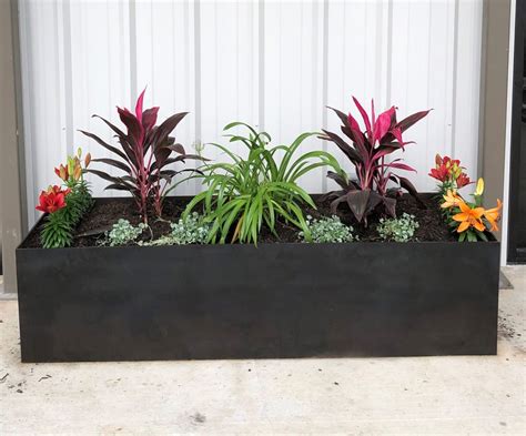 top metal planter boxes|decorative metal planter boxes.